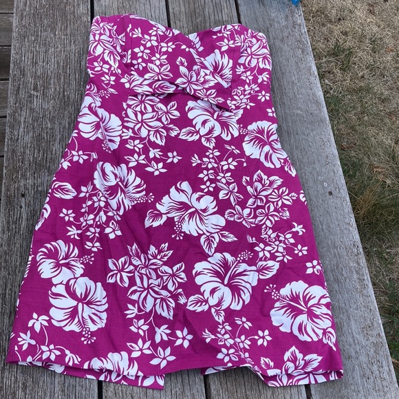 Womens Michael Kors strapless luau print dress - Picture 6 of 6